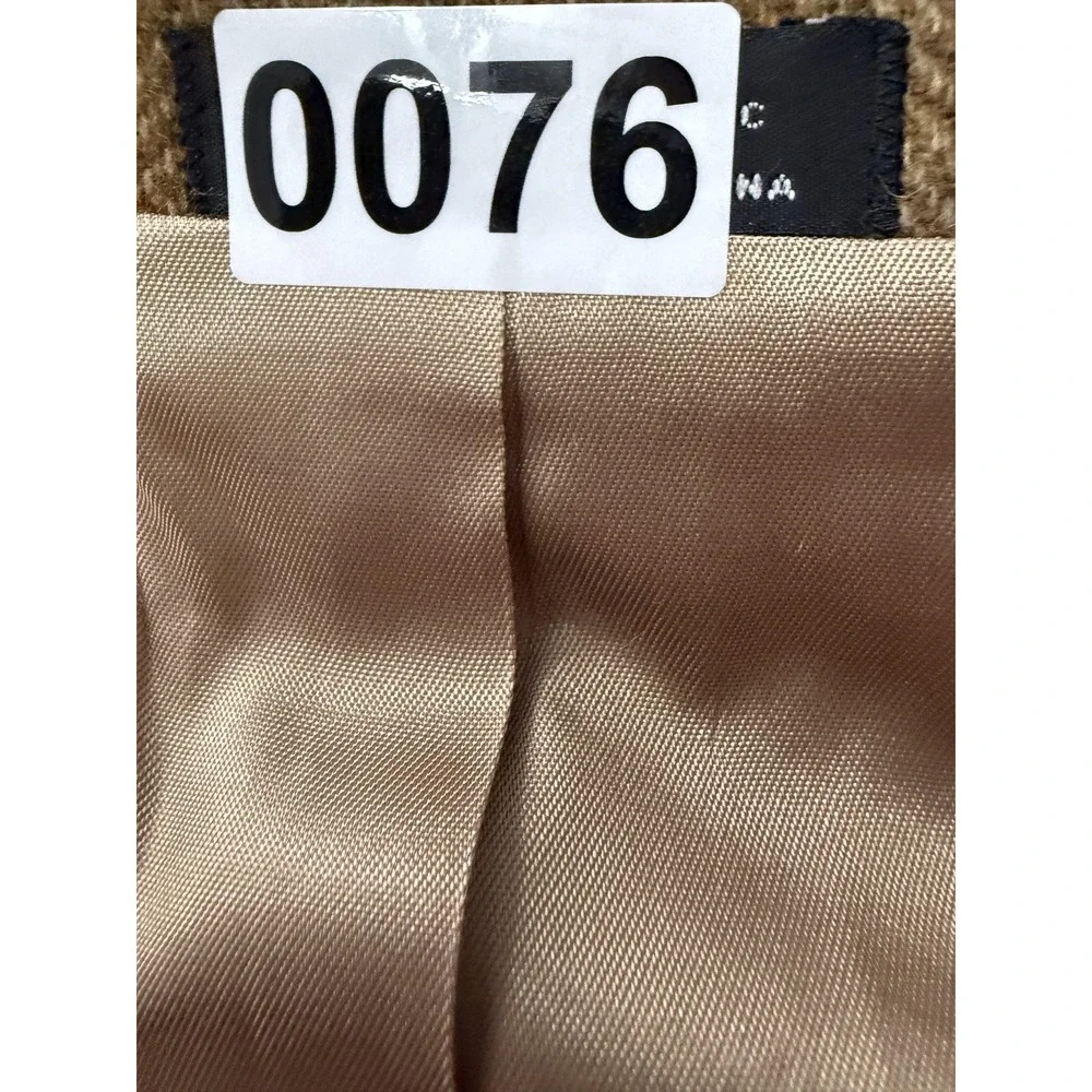 Personal Choice Blazer Sport Coat Mens 46 Brown Wool Herringbone‎ Tweed 2 Button